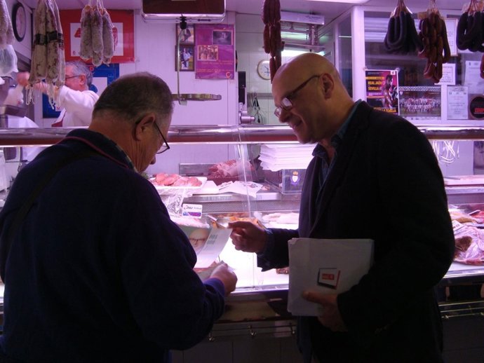 Manuel Fernández en el Mercado de San Francisco
