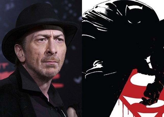 Frank Miller y una imagen de The Dark Knight III: The Master Race