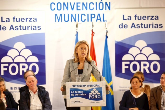 Cristina Coto, en la Convención Municipal. 
