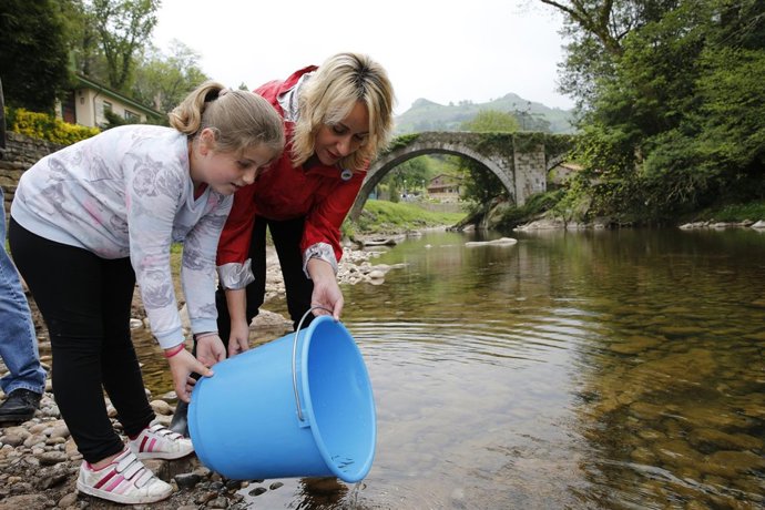 Suelta truchas Liérganes