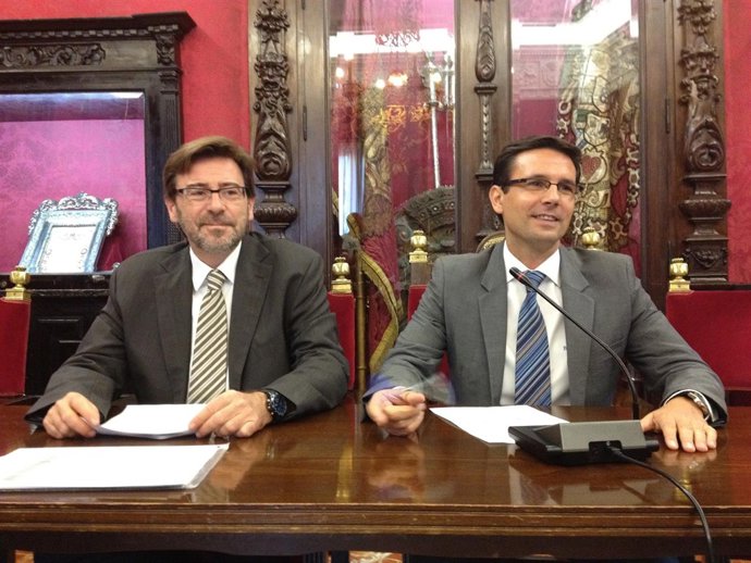 Baldomero Oliver y Francisco Cuenca, del PSOE