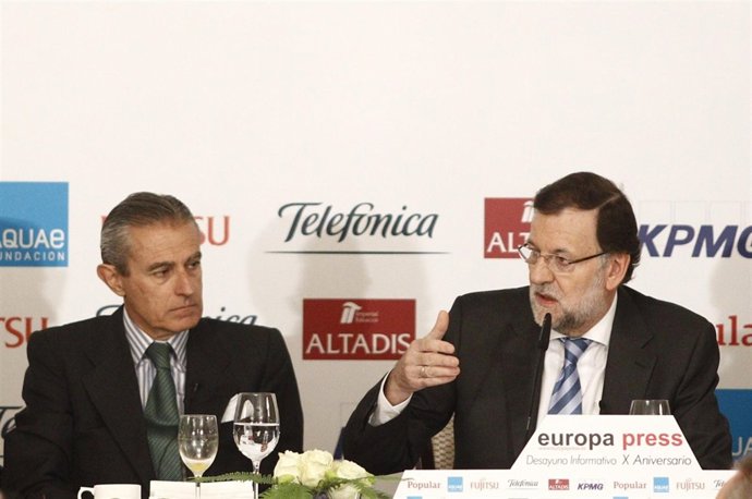 Mariano Rajoy en los Desayunos de Europa Press