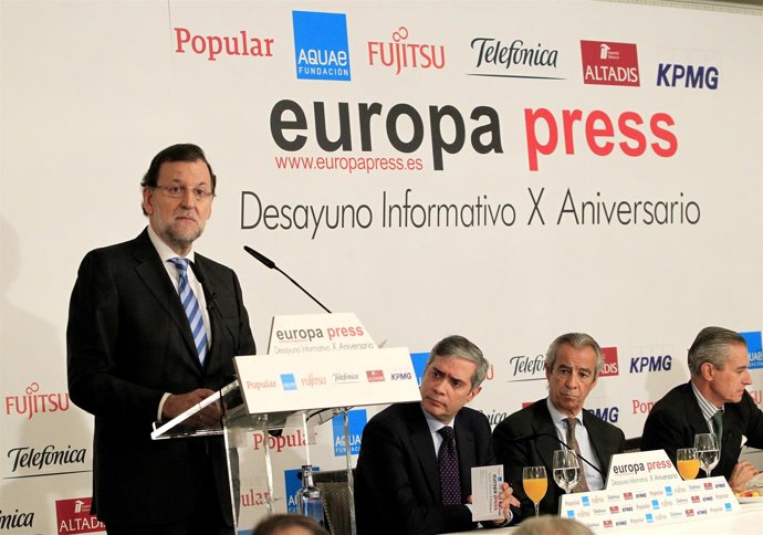 Rajoy en los Desayunos de Europa Press