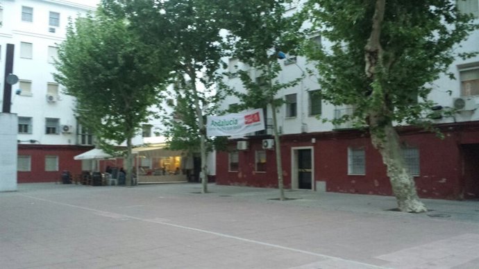 Pancarta denunciada por el PP.