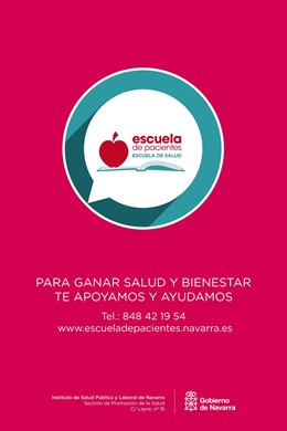 Cartel de la Escuela de Pacientes.
