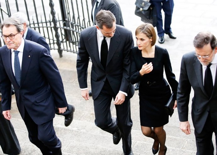 Reyes en el Funeral de Germanwings