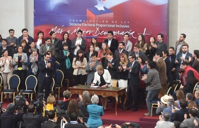 La presidenta de Chile, Michelle Bachelet