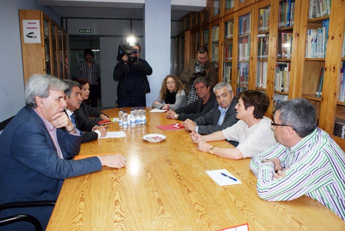 Reunión del PRC con los líderes de CCOO y UGT