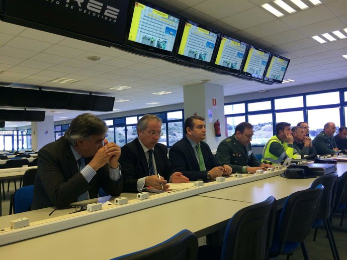 Sanz en la presentación del Plan Integral de Seguridad del GP de España de Motos