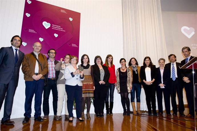 Acto de entrega del premio en Padre Menni