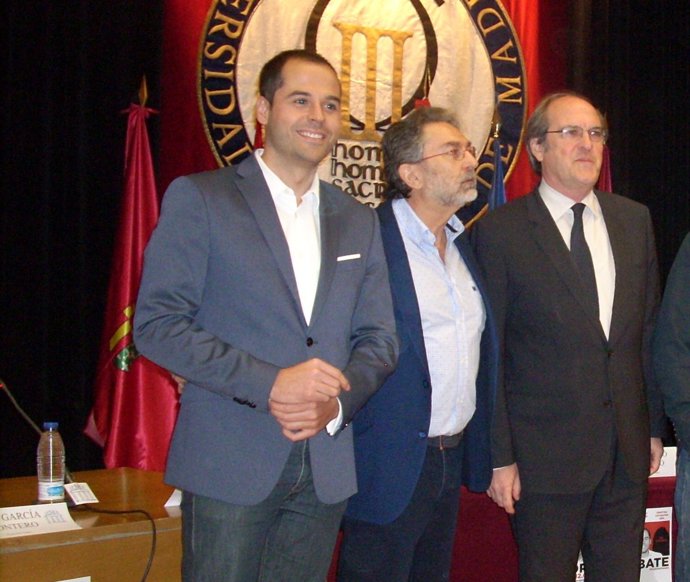 Ignacio Aguado durante el debate