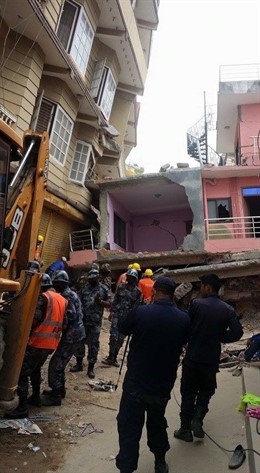 Labores de rescate en Nepal
