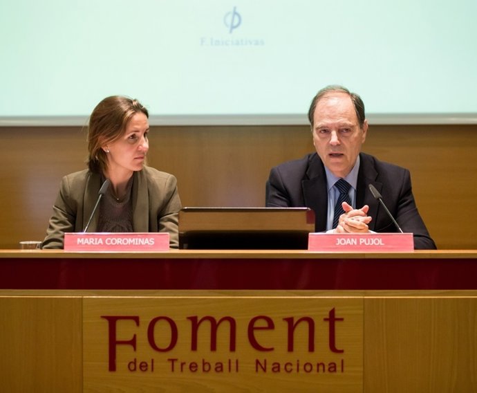 M.Corominas (F.Iniciativas) y J.Pujol (Fomento del Trabajo)