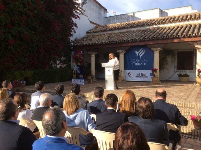 Serrano durante su intervención