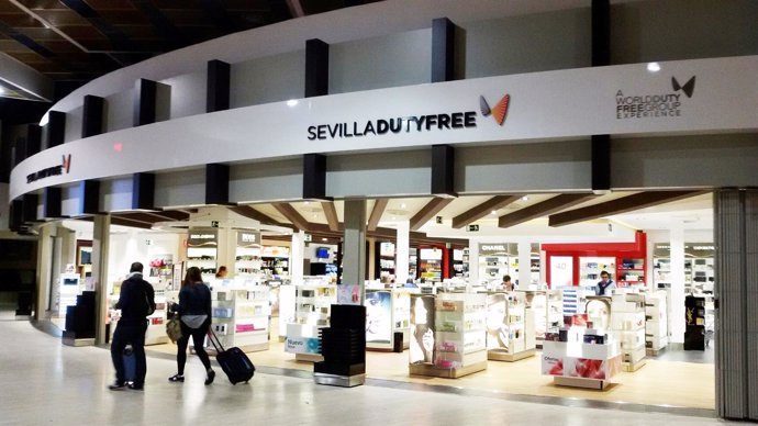 Tienda Sevilla Duty Free en el aeropuerto de San Pablo