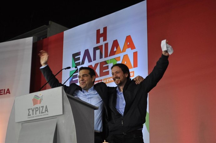 Alexis Tsipras y Pablo Iglesias