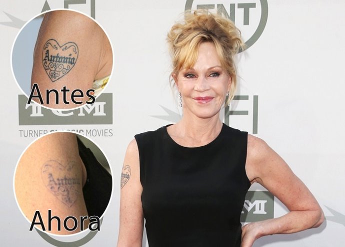 Antonio Banderas se difumina poco a poco en el brazo de Melanie Griffith