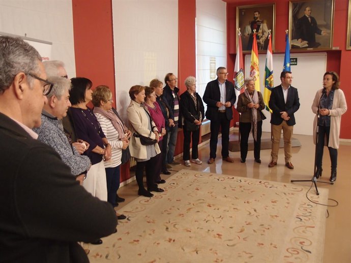 Momento del acto de entrega     