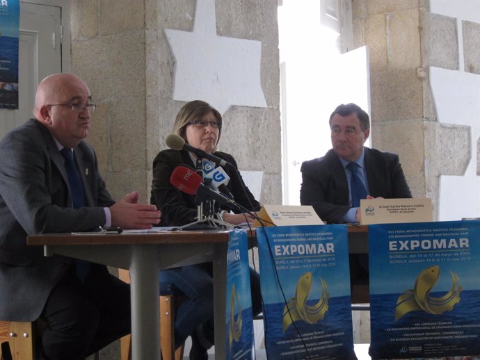 El alcalde de Burela, Rosa Quintana y Juan Maneiro presentan Expomar