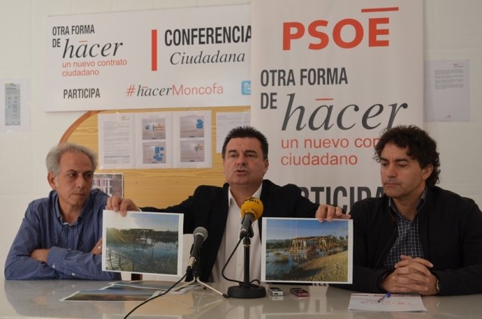 COLOMER CON LOS ALCALDES DE ALMENARA Y MONCOFA