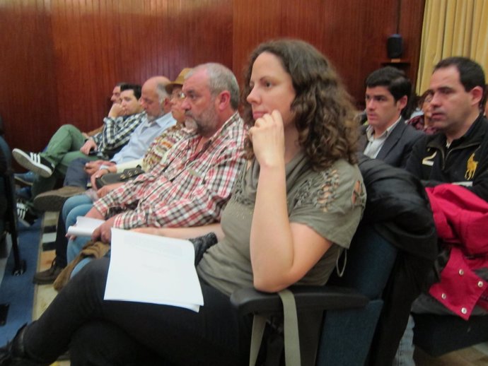 Tatiana Yánez-Barnuevo y miembros de Ganemos Santander Sí puede 