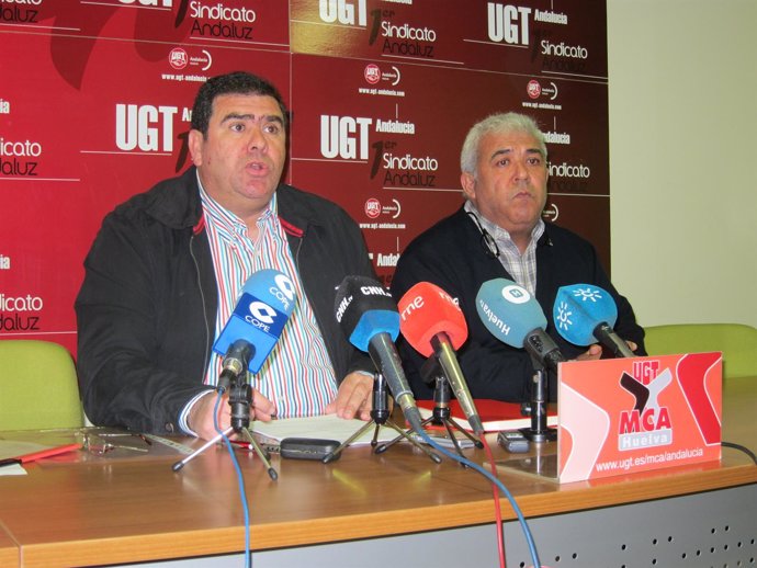 Manuel Jiménez y Diego Vega de MCA-UGT. 