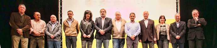 Revilla con los candidatos municipales de la comarca de Campoo