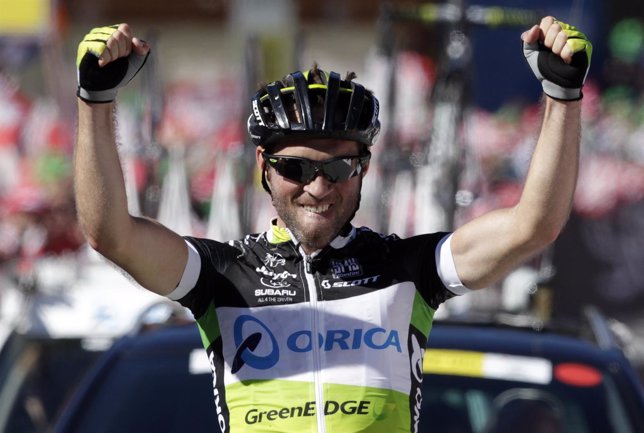 Michael Albasini, ciclista suizo del Orica Green Edge