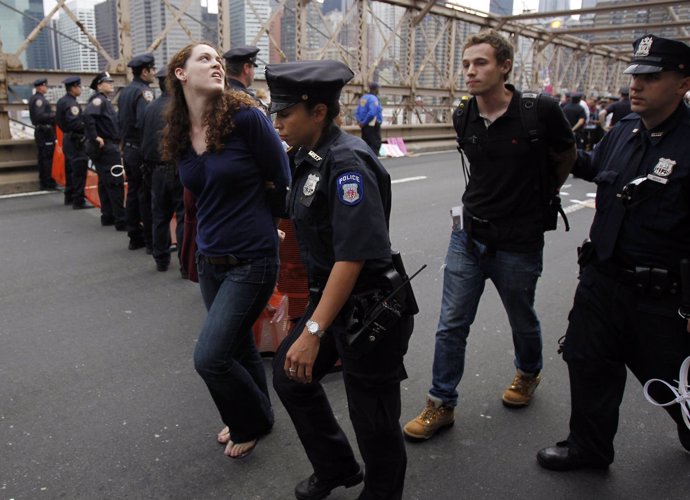 Detenidos Durante Las Protestas Occupy Wall Street En Nueva York
