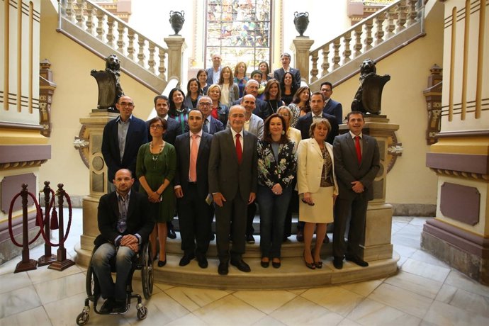Corporación municipal en último pleno mandato De la Torre abril 2015