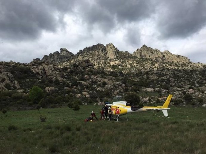 Rescate de los montañeros por el GERA