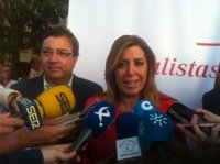 Susana Díaz asevera que va "a mantener el diálogo hasta el final con todo el mundo" "