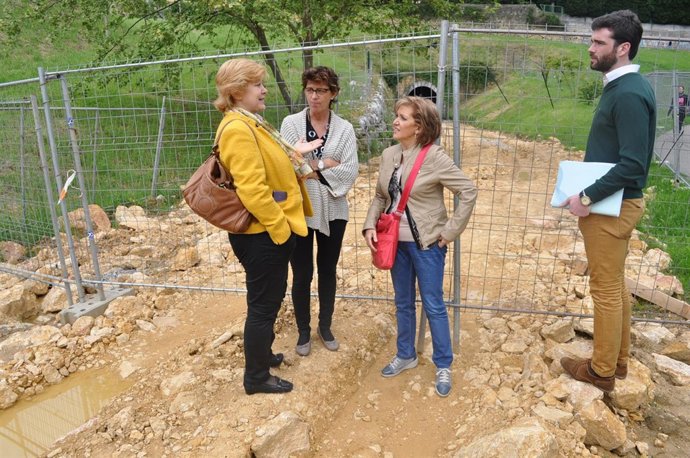 Carolina Morilla, en la visita
