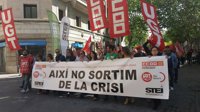 Cerca de 1.300 personas se manifiestan en Palma por el Día del trabajador