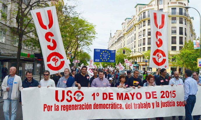 Manifestación de USO del 1 de Mayo en Madrid
