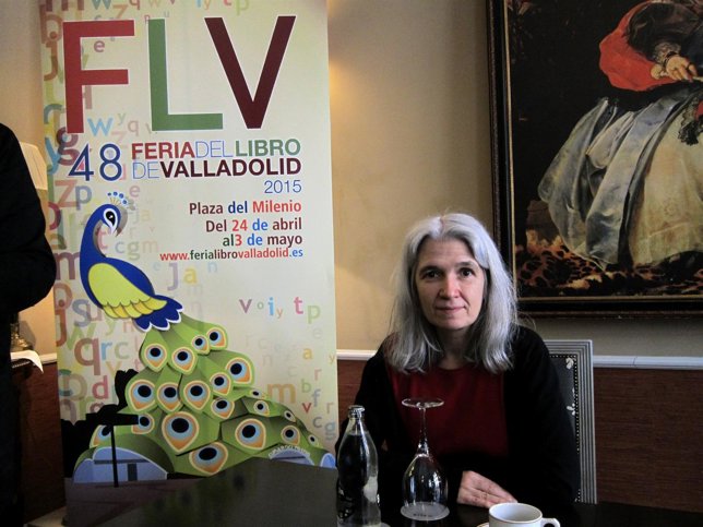 Belén Gopegui en la Fería del Libro de Valladolid