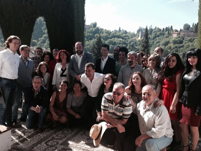 Presentación de la candidatura de IU en Granada, con Antonio Maíllo