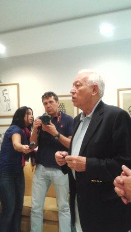 García-Margallo en la Embajada en Nueva Delhi