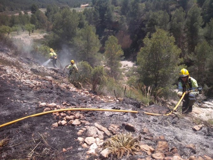 Imagen del conato de incendio