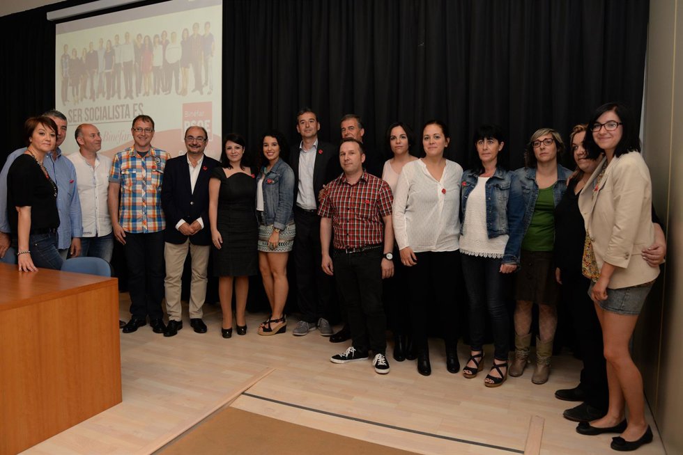 Presentación de la candidatura socialista en Binéfar.