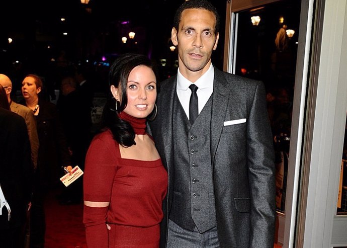 File photo dated 22/10/09 of Rio Ferdinand and his wife Rebecca Ellison who died