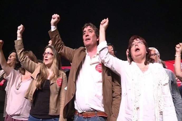 Acto de campaña de IU