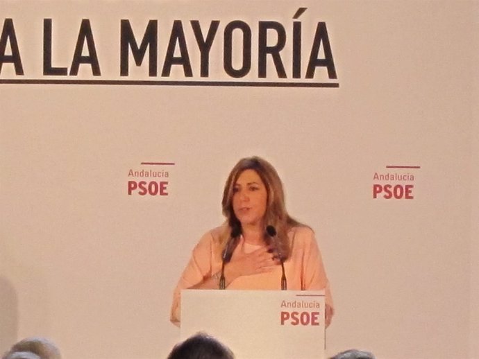 La presidenta de Junta en funciones y secretaria general del PSOE-A, Susana Díaz