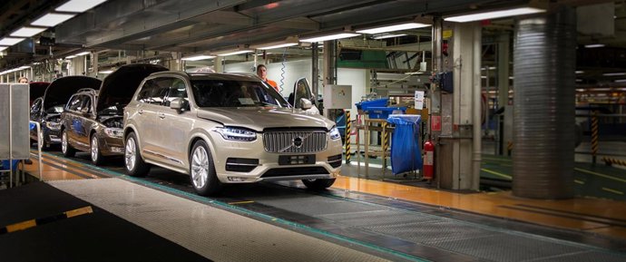 Preproducción del XC90 en Torslanda (Suecia)