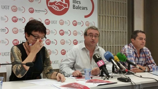 UGT en rueda de prensa