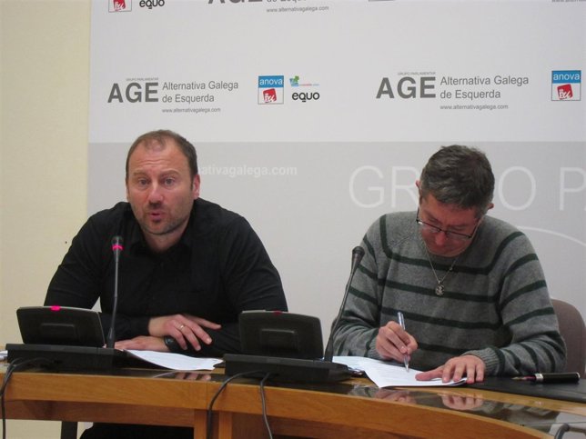 Rueda de AGE en el Parlamento de Galicia.