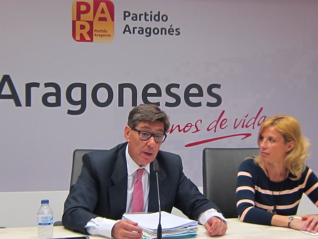 El candidato del PAR a la Presidencia de Aragón, Arturo Aliaga