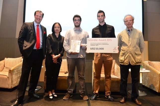 Alumnos de Arquitectura de la UZ reciben el Global Schindler Award