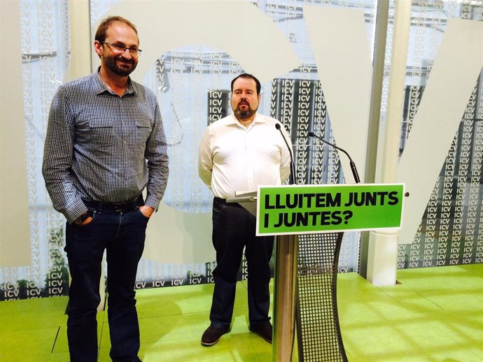 Joan Herrera (ICV) y Joan Mena (EUiA)