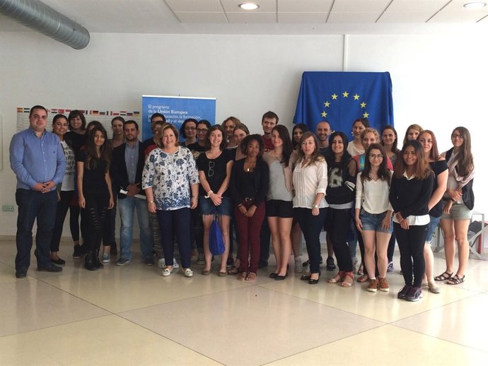 Participantes en el curso para voluntarios europeos.